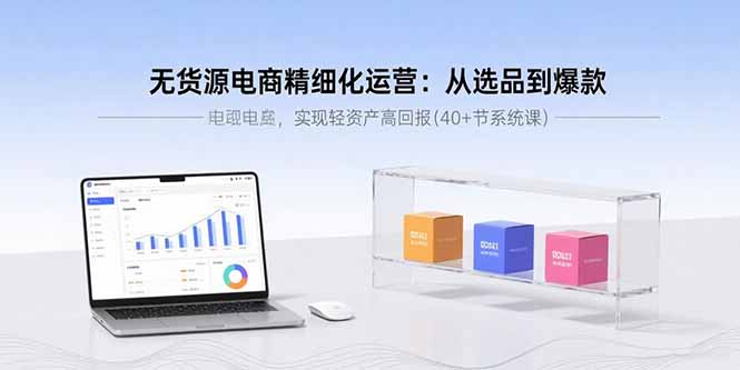 无货源电商精细化运营:从选品到爆款,实现轻资产高回报(40+节系统课-聚合资源