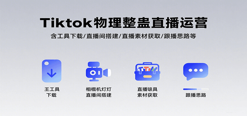 Tiktok物理整蛊直播运营,包含工具下载/直播间搭建/直播素材获取/跟播思路等-聚合资源
