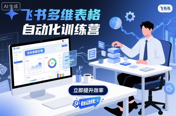 飞书多维表格自动化训练营，手把手教你告别重复处理，用多维表格开启高效办公新模式-聚合资源