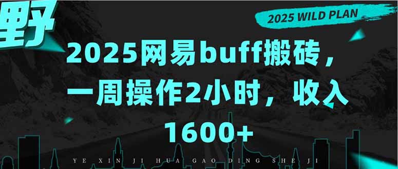 2025网易buff搬砖,一周操作2小时,收入1600+-聚合资源