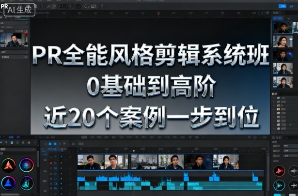 PR全能风格剪辑系统班，0基础到高阶，近20个案例一步到位-聚合资源