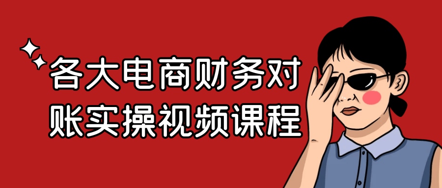 各大电商财务对账实操视频课程-聚合资源