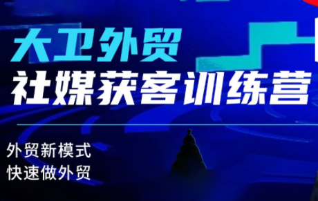 大卫老师·外贸社媒获客独家训练营(更新10月)-聚合资源
