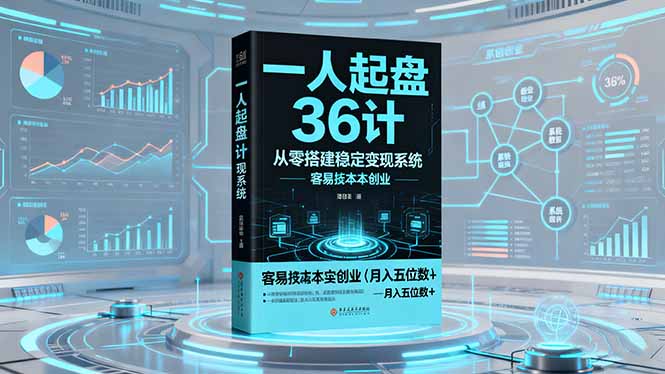 一人起盘36计:从零搭建稳定变现系统,实现低成本创业,月入五位数+-聚合资源