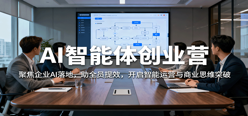 AI智能体创业营：聚焦企业AI落地，助全员提效，开启智能运营与商业思维突破-聚合资源