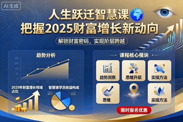 人生跃迁智慧课,把据2025财富增长新动向-聚合资源