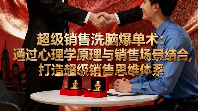 超级销售洗脑爆单术：通过心理学原理与销售场景结合,打造超级销售思维体系-聚合资源