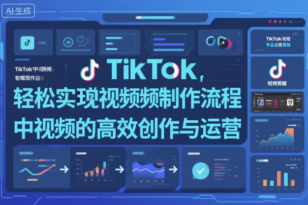 TikTok中视频制做流程,轻松实现Tk中视频的高效创作与运营-聚合资源