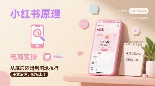 小红书原理以及详细实操流程，小红书电商教程-聚合资源